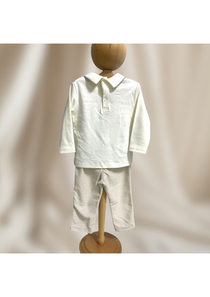 Erkek Bebek Piliseli Özel Gün Takımı - Bej Ekru Tonlar, Şık Tasarım fırsatları