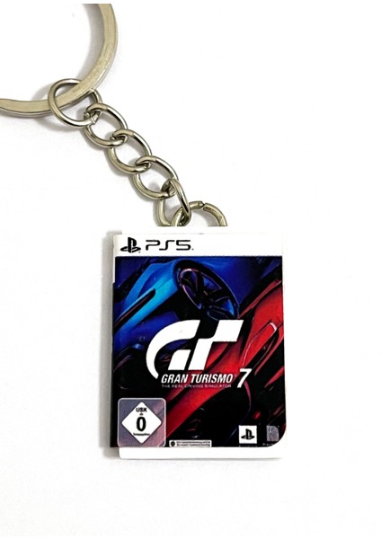 Gran Turismo 7 Minyatür Ps5 Oyun Kutusu Anahtarlık
