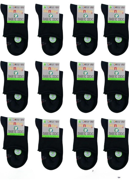 Kadın Unisex Bambu Konç Şeker Çorap 0614 - 12 Adet