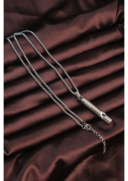 Acil Durum Düdüğü 316L Çelik Kararma Yapmaz Yüksek Desibel Kolye Unisex fırsatları