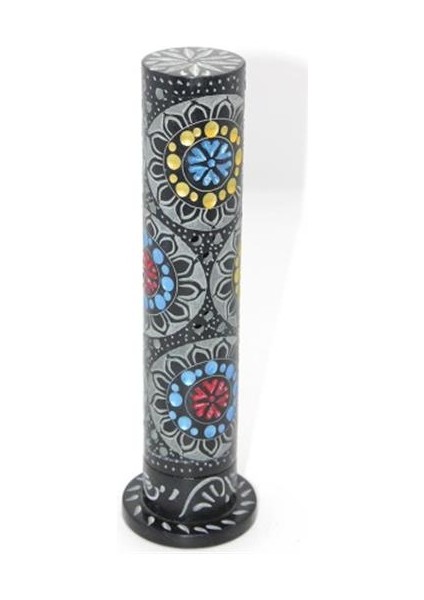 Obsidian Taşı Işlemeli Kule Tütsülük Model 6