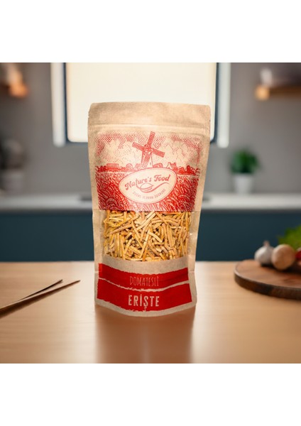 Domatesli Erişte 400 gr Koruyucu ve Katkı Maddesi İçermez