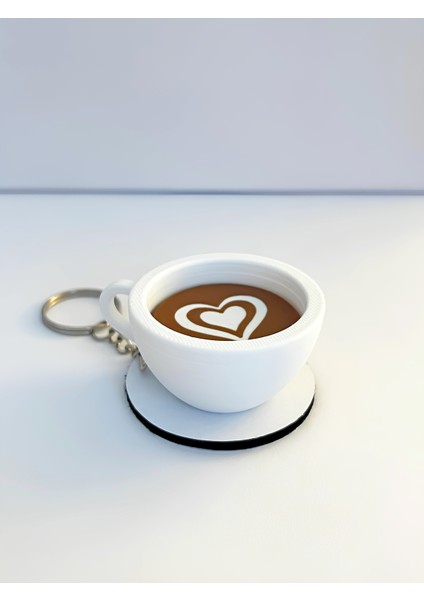 Kahve Fincanı Kalp Latte Çanta Charm Barista Aksesuarı Kahve Severler Için Özel Tasarım Anahtarlık fiyatları