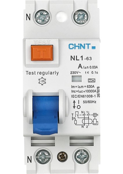 200513 Nl1 2X25A 30MA 10KA Ac Tipi Kaçak Akım Koruma Rölesi fiyatları