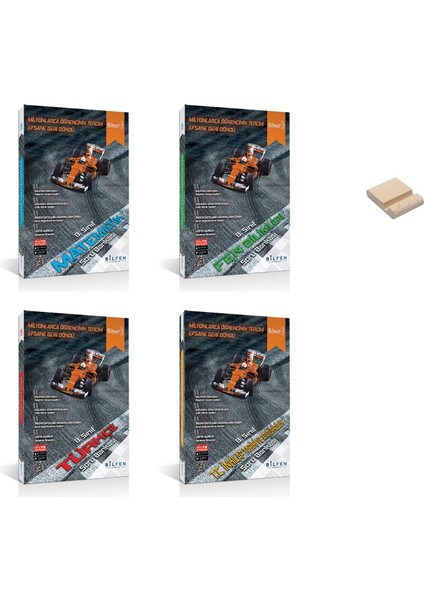 LGS 8. Sınıf Biltest Matematik Fen Türkçe ve Inkılap 4lü Set Soru Bankası + Telefon Tutucu
