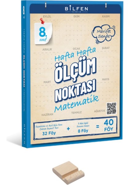 LGS 8. Sınıf Hafta Hafta Matematik Ölçüm Noktası + Telefon Tutucu