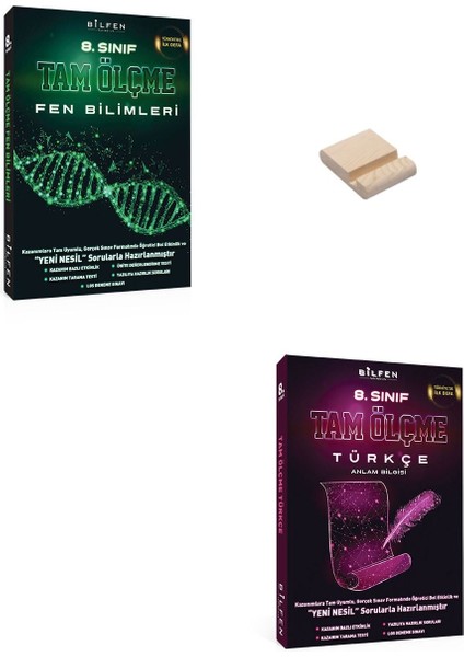 LGS 8. Sınıf Tam Ölçme Etkinlikli Fen Bilimleri ve Türkçe Soru Bankası + Telefon Tutucu