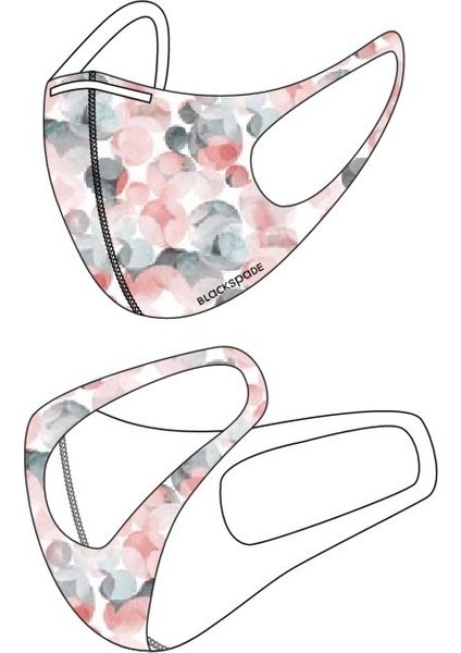 Unisex Koruyucu Maske Nokta Desen L