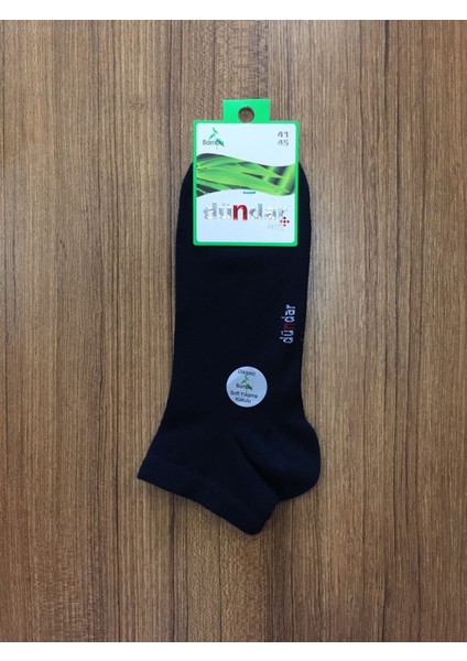 Erkek Bambu 6'lı Dikişsiz Patik Çorap Siyah