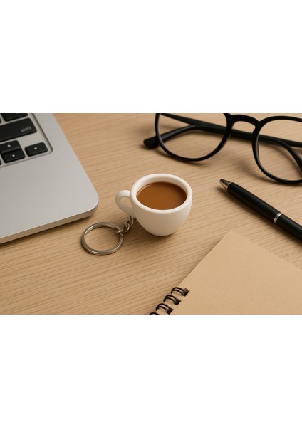 Kahve Fincanı Latte Çanta Charm Barista Aksesuarı Kahve Severler Için Özel Tasarım Anahtarlık fiyatları