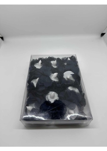 Kına Geceleri Için Özel Lazer Kesim Çiçekli 12 Adet Pilli Kına Mumu Lacivert fiyatları