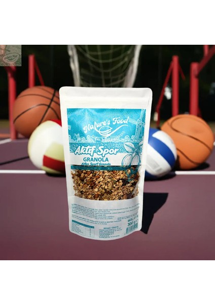 Aktif Spor Granola 300 gr Katkısız Koruyucusuz 1. Kalite Ürünlerden Hazırlanmış Proteinli Doğal modelleri