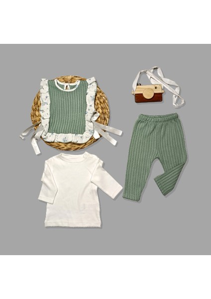 Triko Bağlamalı Üçlü Takım