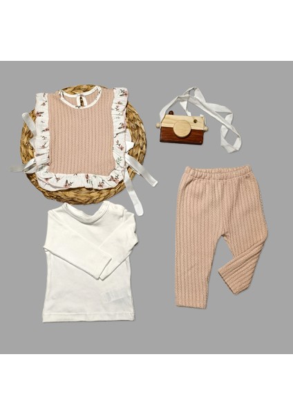 Triko Bağlamalı Üçlü Takım