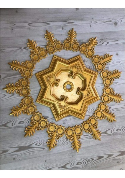 Decogold Altın Saray Tavan Mızrak Motif 14*21 cm
