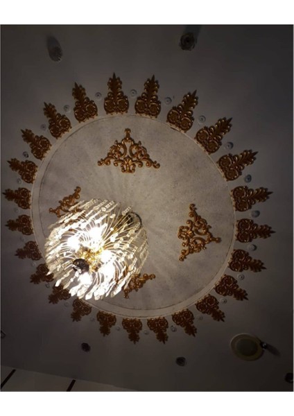 Decogold Altın Saray Tavan Mızrak Motif 14*21 cm