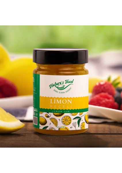 Limon Reçeli Premium Series 400 gr Cam Şişe %65 Limon Doğal İçerik Doğal Tat fırsatları