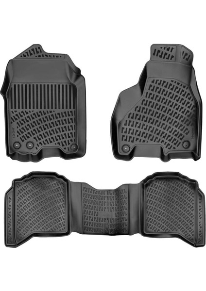 Dodge Ram 1500 Classic Crew Cab/halı Zemin/ Otomatik Vites 2019-2022 3D Havuzlu Paspas