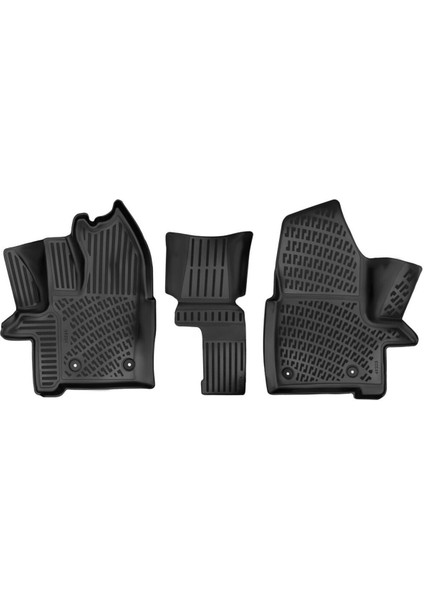 Ford Tourneo Custom 2012-2023 3D Havuzlu Paspas | Şoför +1 Yolcu Koltuğu - Otomatik Vites