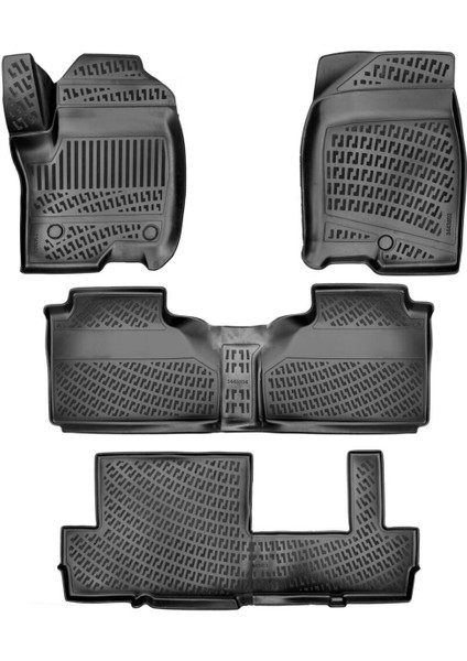 Cadillac Escalade 2021 Sonrası 3D Havuzlu Paspas | Esv Bench Seating 8 Koltuklu