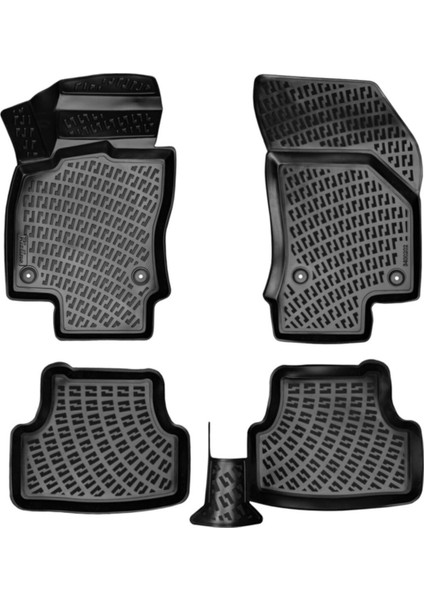 Seat Leon 2012-2020 3D Havuzlu Paspas