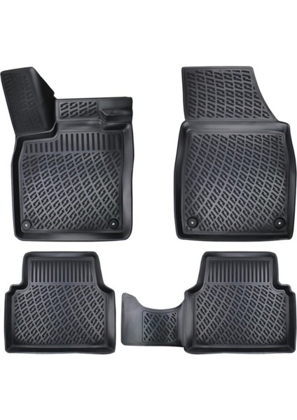 Volkswagen Id.3 ( Elektrikli ) 2020 Sonrası Araca Özel 3D Havuzlu Paspas Siyah Bmy