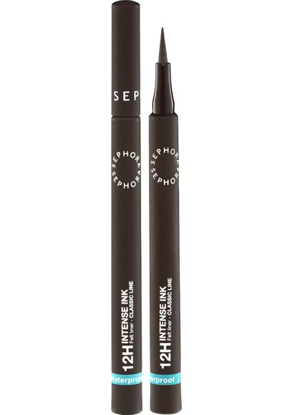 12H İntense Ink Felt Liner Classic Line - Yoğun ve Hassas Keçe Uçlu Eyeliner 08 Bright Coral (1 ml)