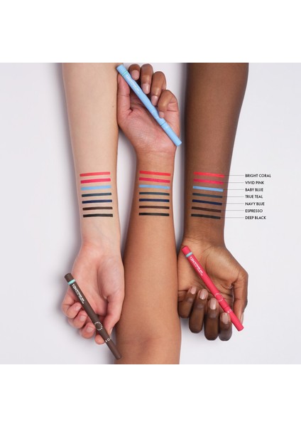 12H Intense Ink Felt Liner Classic Line - Yoğun ve Hassas Keçe Uçlu Eyeliner 04 True Teal (1 Ml)