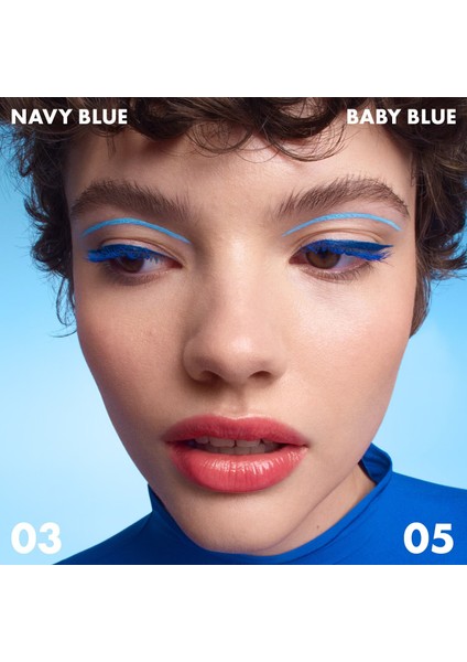 12H Intense Ink Felt Liner Classic Line - Yoğun ve Hassas Keçe Uçlu Eyeliner 04 True Teal (1 Ml)