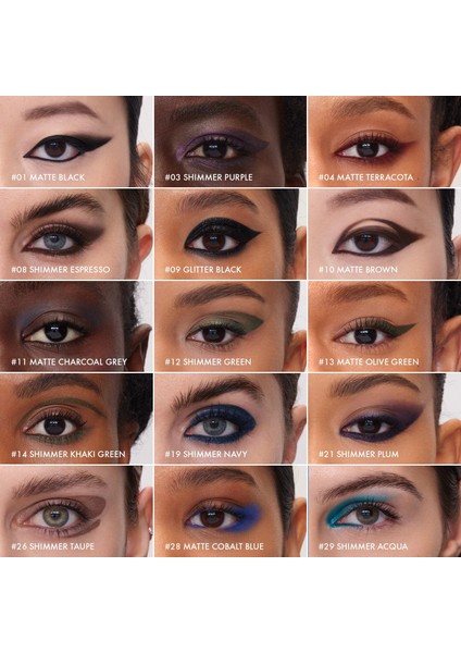 Waterproof 12H Retractable Eyeliner 13 Matte Olive (0,30 gr) fiyatları