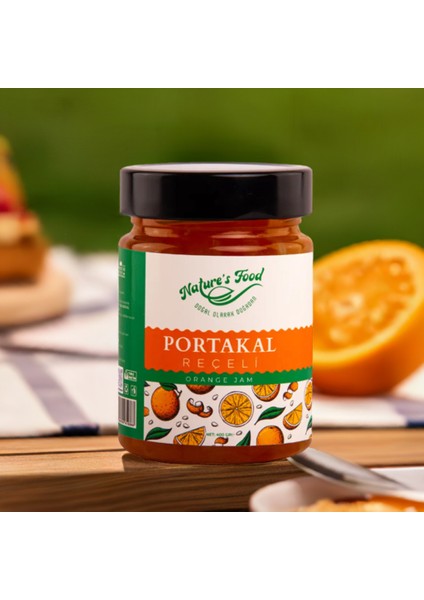 Portakal Reçeli Premium Series 400 gr Cam Şişe %65 Portakal Doğal İçerik Doğal Tat modelleri