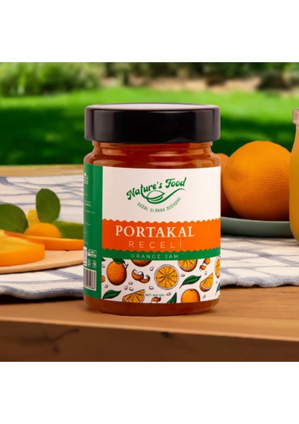 Portakal Reçeli Premium Series 400 gr Cam Şişe %65 Portakal Doğal İçerik Doğal Tat fırsatları