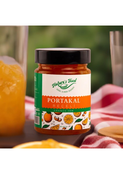 Portakal Reçeli Premium Series 400 gr Cam Şişe %65 Portakal Doğal İçerik Doğal Tat indirimleri