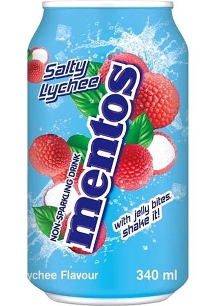 Içecek Mentos Salty Lychee Drink Jöle Parçacıklı 340 ml