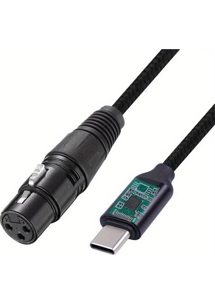 Mf-Xlrc-3m Xlr To Type-C Telefon Için Enstruman ve Mikrofon Bağlantı Kablosu