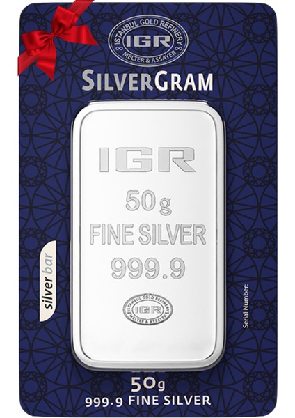 24 Ayar 50 Gram Gümüş Külçe - Ahlatcı Nadirgold Gmr Agakulche Iar