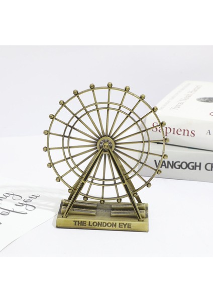 Dekoratif Metal The London Eye Biblo Dönme Dolap Biblo 15 cm
