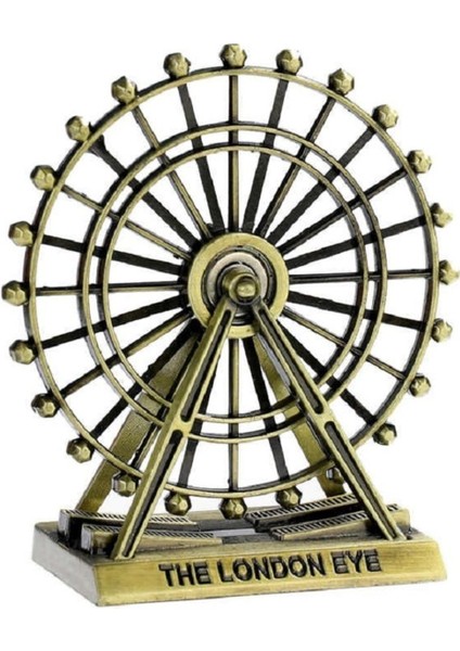 Dekoratif Metal The London Eye Biblo Dönme Dolap Biblo 15 cm modelleri