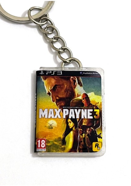 Max Payne 3 Ps3 Minyatür Oyun Kutusu Anahtarlık