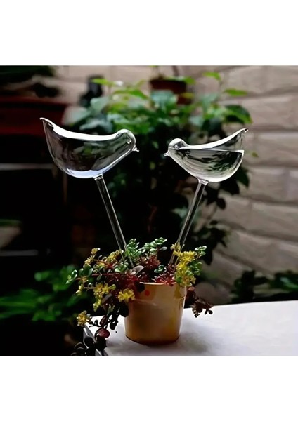 Otamatik Saksı Çiçek Sulama Kuş Figür Dekoratif Saksı Suluğu