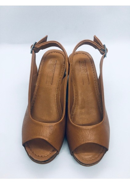 Deri Kadın Sandalet 1922-1596 Taba Rengi