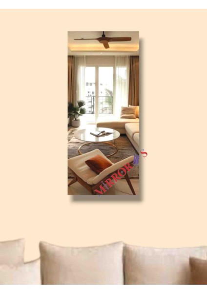 Çerçevesiz Cam Ayna Duvar Hol Boy Banyo Ayna 125 x 40 cm