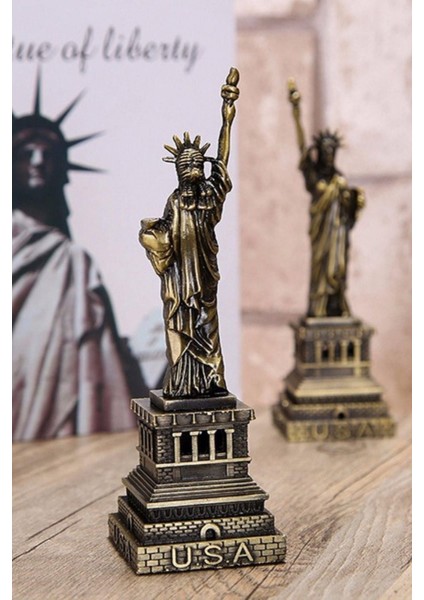Retro Metal Özgürlük Heykeli Bronz 25 cm indirimleri