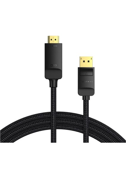 Displayport To HDMI Kablo 2m, 4K 60Hz, Displayport 1.2, HDMI 2.0 (Hfkbh)