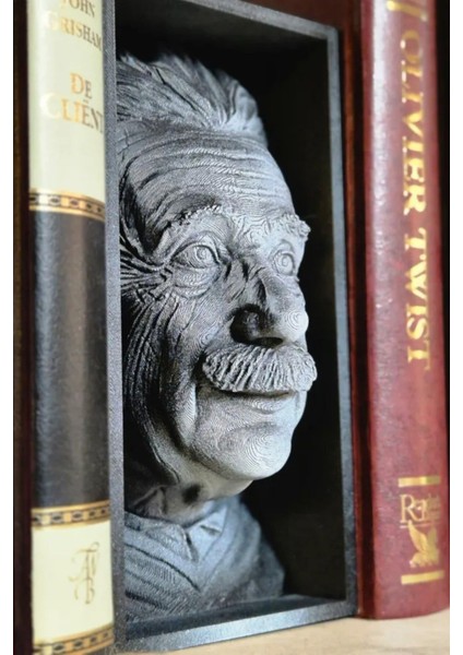 Einstein Figürlü Kitap Ayracı - Kitaplık Raf Işığı Ayracı, Çocuk Okuma Kitapları, Ags, Dekoratif