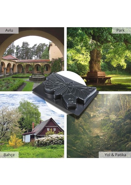 Kelebek Kilit Parke Taşı Kalıbı Zemin Kaplama Kalıbı Yer Döşeme Taşı Kalıbı 3 Adet Kalıp fırsatları