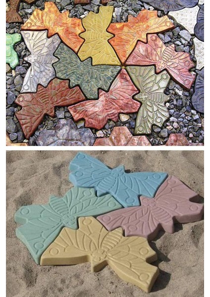 Kelebek Kilit Parke Taşı Kalıbı Zemin Kaplama Kalıbı Yer Döşeme Taşı Kalıbı 3 Adet Kalıp indirimleri