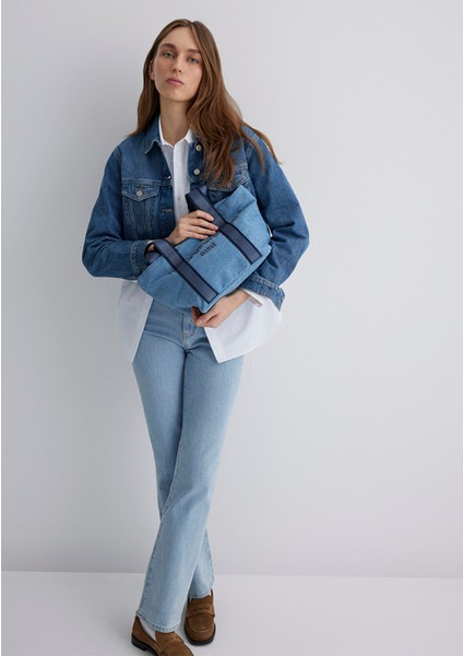 The Original Denim Omuz Çantası 1913040-24367