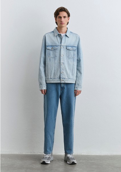 Ray Classic Denim Buz Mavi Jean Ceket 0110273-89303