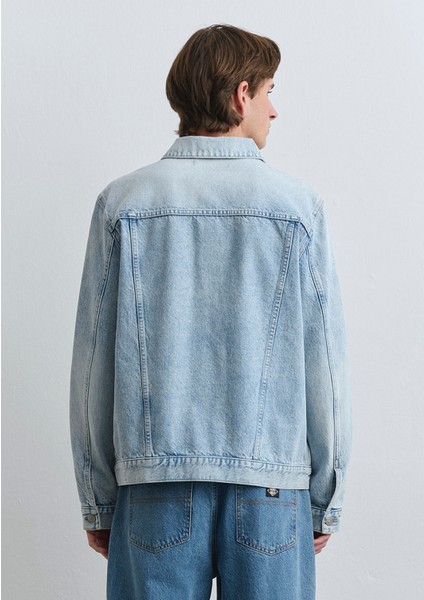 Ray Classic Denim Buz Mavi Jean Ceket 0110273-89303